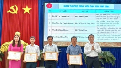 Quế Sơn khen thưởng học sinh và giáo viên đạt giải cấp tỉnh