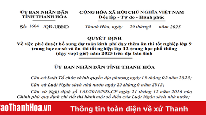 Thanh Hóa phê duyệt kinh phí dạy thêm, ôn thi cuối cấp năm 2025