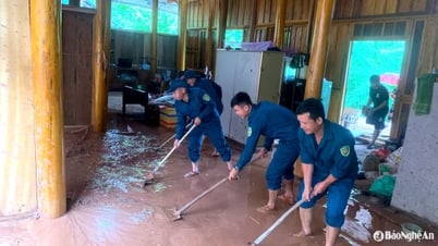 キ・ソン：夜間の洪水で19軒の家屋が被害を受ける