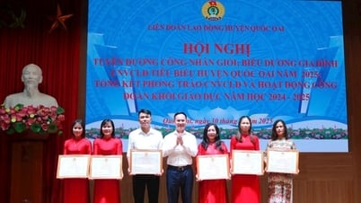 Quốc Oai tôn vinh công nhân giỏi, gia đình lao động tiêu biểu