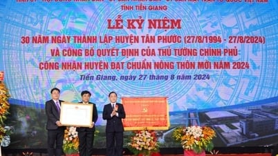Tỉnh Tiền Giang được công nhận hoàn thành xây dựng nông thôn mới