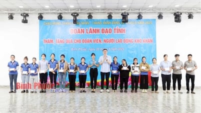 195 obsequios para los trabajadores del Parque Industrial Dong Xoai-Dong Phu