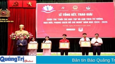 광찌성의 2024~2025학년도 "호치민의 사상, 도덕, 스타일을 공부하고 따르는 청년" 대회에서 두 명이 우승했습니다.