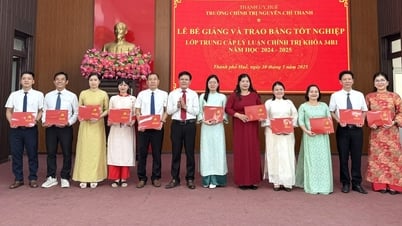 100% học viên lớp trung cấp lý luận chính trị K34B1 đạt khá và giỏi