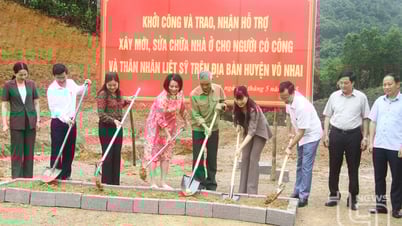 Võ Nhai: Khởi công và trao hỗ trợ xây dựng nhà ở cho người có công, thân nhân liệt sĩ