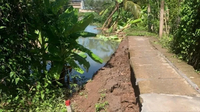 Tien Giang, Vinh Long: Erdrutsche reißen Landstraßen weg