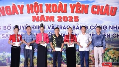 การมอบรางวัลสำหรับการแข่งขันในเทศกาลมะม่วงเยนโจว 2025