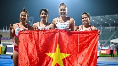 กรีฑาเวียดนามคว้าเหรียญเงินวิ่งผลัด 4x400 เมตรหญิง ชิงแชมป์เอเชีย 2025