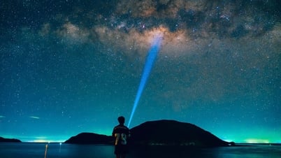 コンダオ島の空に幻想的な天の川を初めて見た人は、多くが驚きました。
