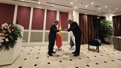 Dr. Vu Hoai Chuong was awarded the Hungarian Order of the Knight's Cross