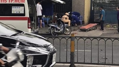 Ancient tree uprooted in the rain fell on motorcyclist
