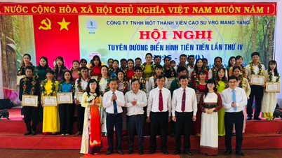 Công ty cao su Mang Yang tổ chức Hội nghị điển hình tiên tiến lần thứ IV