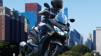 スズキ バーグマン ストリート 125EX 2025年モデルのクローズアップ、価格は5,700万ドンから