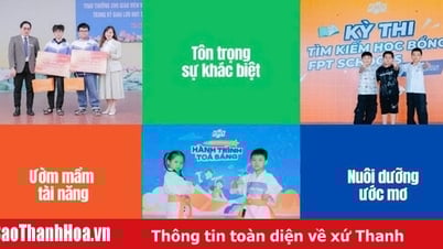 Les écoles FPT attribuent près de 300 bourses à tous les niveaux : une motivation pour les étudiants de Thanh Hoa à briller
