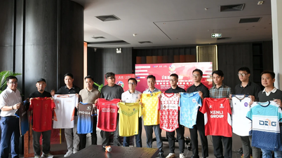 [Foto] Ceremonia de lanzamiento y sorteo de parejas para el "IX Torneo Benéfico de Fútbol de las Tierras Altas TIM CUP"