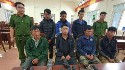 ダクラク州、狩猟のために森に手製の銃を持ち込んだ7人を逮捕