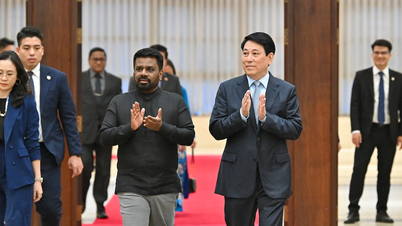 [Ảnh] Chủ tịch nước Lương Cường chủ trì chiêu đãi cấp Nhà nước Tổng thống Sri Lanka Anura Kumara Dissanayaka