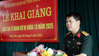 Bộ CHQS tỉnh Hưng Yên khai giảng đào tạo sĩ quan dự bị khóa 13 năm 2025