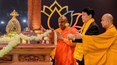 ประธานาธิบดีเลืองเกวงเยี่ยมชมวัดThanh Tam เพื่อสักการะพระบรมสารีริกธาตุ