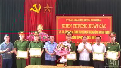Khen thưởng tập thể, cá nhân xuất sắc trong đấu tranh, phòng chống tội phạm