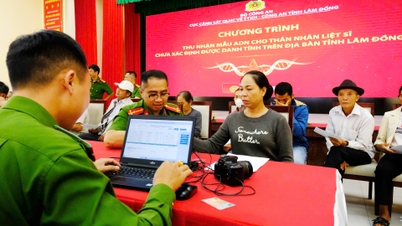 Thu mẫu AND cho thân nhân liệt sĩ chưa xác định danh tính tại Lâm Đồng