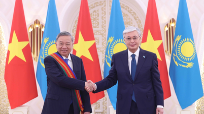 Lễ trao tặng Huân chương Hữu nghị hạng Nhất của Kazakhstan cho Tổng Bí thư Tô Lâm