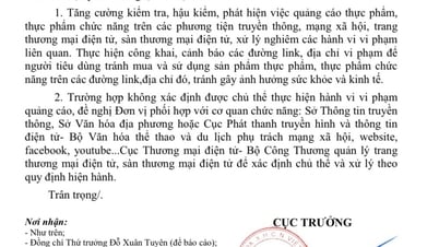Kiểm tra toàn quốc, chấn chỉnh vi phạm quảng cáo thực phẩm