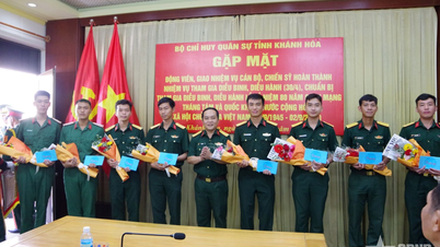 Bộ CHQS tỉnh Khánh Hòa gặp mặt quân nhân hoàn thành nhiệm vụ diễu binh, diễu hành