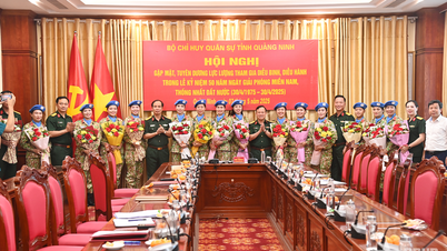 Bộ CHQS tỉnh Quảng Ninh gặp mặt, tuyên dương lực lượng tham gia diễu binh, diễu hành