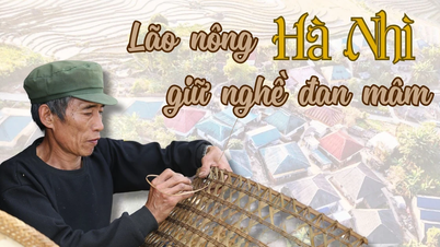 Lão nông Hà Nhì 30 năm giữ nghề đan mâm