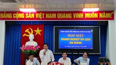 Geschäftstreffen im Tourismusbereich An Giang