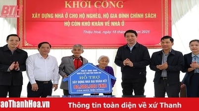 Thiệu Hóa: Huy động hơn 13 tỷ đồng hỗ trợ xây nhà ở cho hộ nghèo, hộ gia đình chính sách, hộ còn khó khăn về nhà ở 