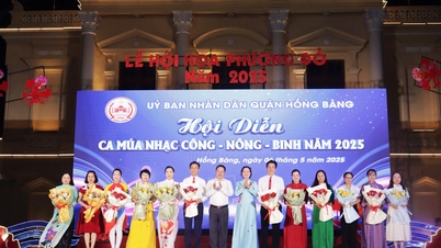 Hội diễn ca múa nhạc Công - Nông - Binh quận Hồng Bàng năm 2025