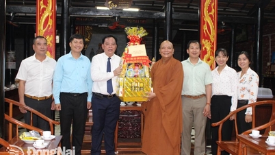 Chủ tịch UBND tỉnh Võ Tấn Đức thăm, chúc mừng các tổ chức, chức sắc Phật giáo tiêu biểu nhân lễ Phật đản năm 2025