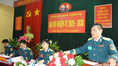 Đảng bộ Phòng Chính trị, Học viện Phòng không-Không quân tổ chức thành công Đại hội Đảng bộ nhiệm kỳ 2025-2030