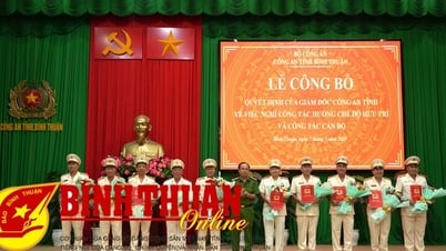 ថ្នាក់ដឹកនាំ និងស្នងការនគរបាលខេត្ត Binh Thuan ចំនួន ៣៥រូប បានស្ម័គ្រចិត្តចូលនិវត្តន៍មុនកាលកំណត់