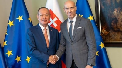 Cố vấn Bộ trưởng Nội vụ Slovakia tiếp Đại sứ Phạm Trường Giang