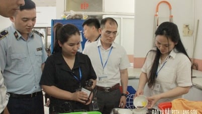 Checking food safety in Lang Son city - Lang Son Newspaper and Radio and Television Station