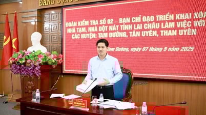 Đoàn kiểm tra số 2 - Ban Chỉ đạo triển khai xoá nhà tạm, nhà dột nát tỉnh làm việc với các huyện: Tam Đường, Tân Uyên, Than Uyên