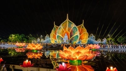 Memorial ceremony for heroic martyrs and flower lantern night at Vesak 2025