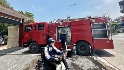Cháy phòng thí nghiệm trường chuyên nổi tiếng Nghệ An, sơ tán nhiều học sinh