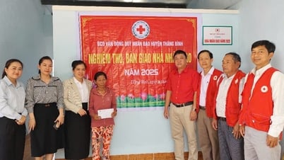 Bàn giao "Nhà nhân đạo" cho hộ cận nghèo
