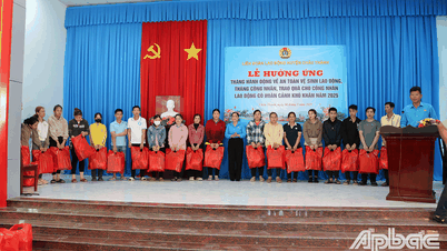 Huyện Châu Thành: Phát động Tháng Công nhân, tặng quà cho đoàn viên khó khăn