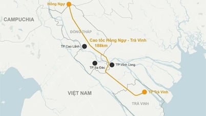គម្រោងសាងសង់ផ្លូវល្បឿនលឿន Dinh Ba - Cao Lanh មានតម្លៃជិត ២២ ០០០ ពាន់លានដុង