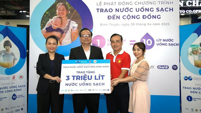 3 triệu lít nước uống sạch được trao đến cộng đồng