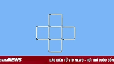 Mueve 8 cerillas para formar 2 cuadrados