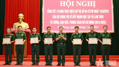 Hai Phong City Military Party Committee: Summarizing 10 years of implementing Directive No. 05 of the Politburo