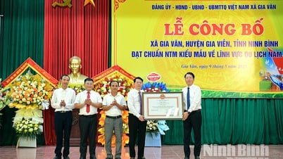 Gia Vân đạt danh hiệu xã chuẩn nông thôn mới kiểu mẫu về lĩnh vực du lịch