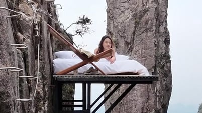 Ngủ trên vách núi cheo leo cao 1.600m: Trải nghiệm mạo hiểm mới tại Hồ Nam, Trung Quốc