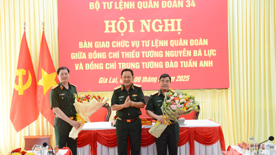 Thượng tướng Võ Minh Lương chủ trì hội nghị bàn giao chức vụ Tư lệnh Quân đoàn 34
